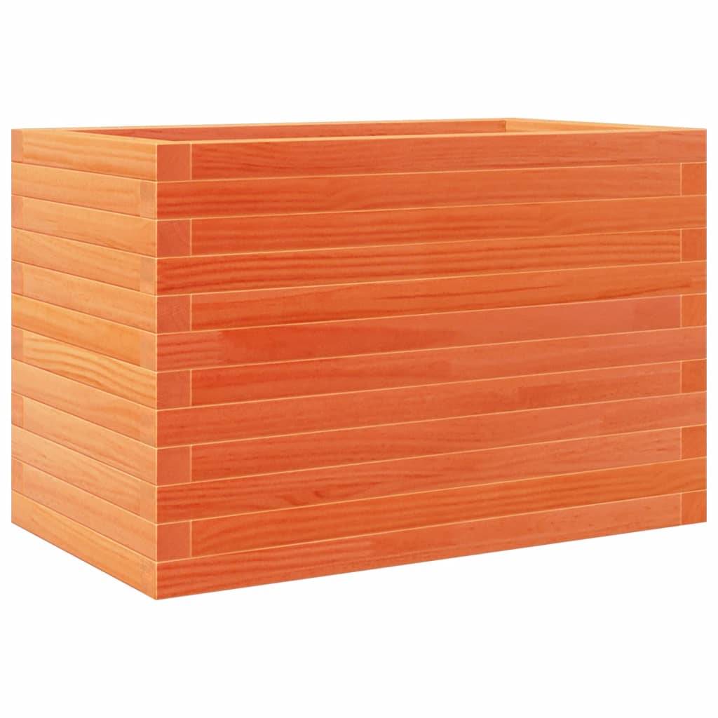 vidaXL Pflanzkübel Wachsbraun 70x40x45,5 cm Massivholz Kiefer