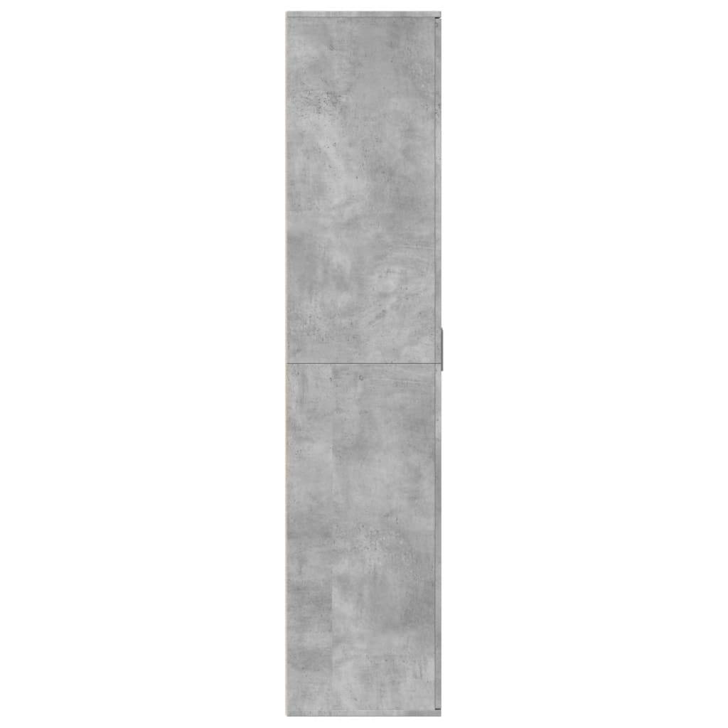 vidaXL Schuhschrank Betongrau 80x39x178 cm Holzwerkstoff