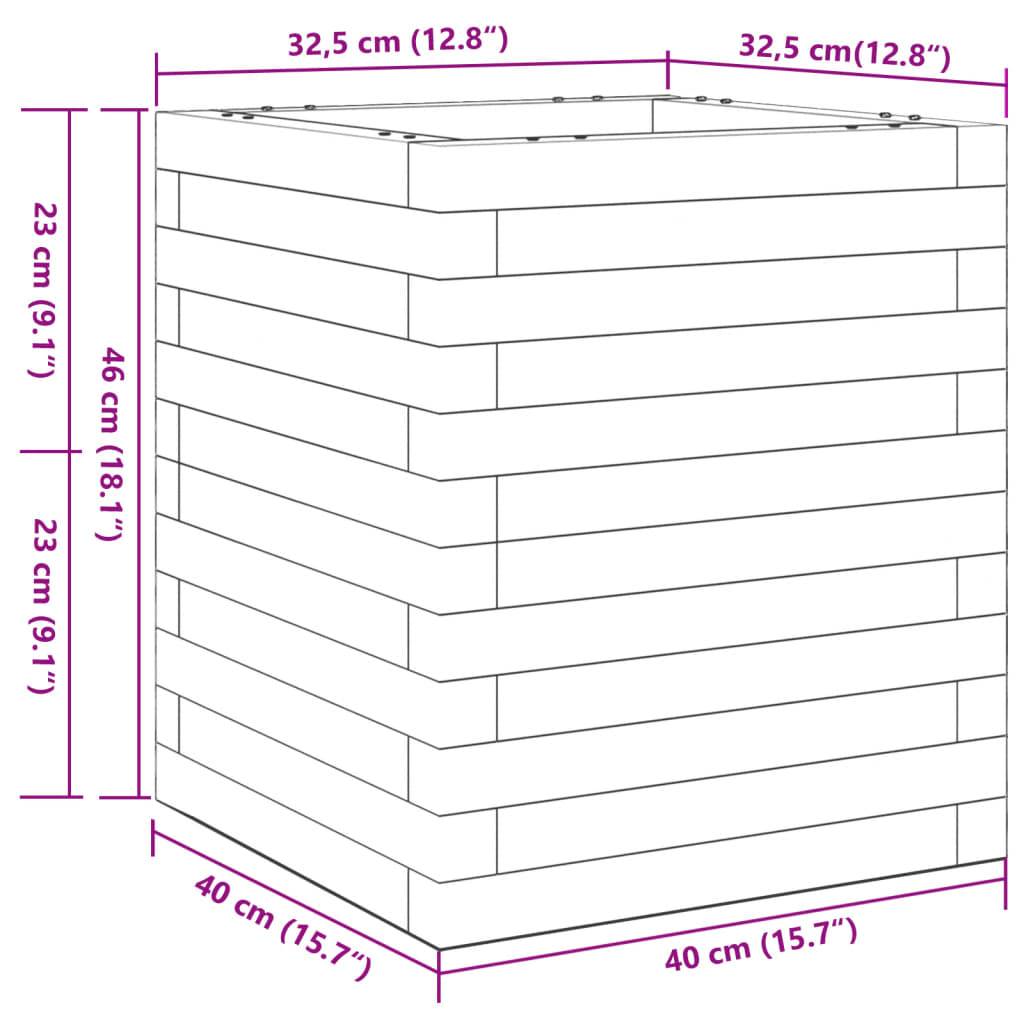 vidaXL Pflanzkübel 40x40x46 cm Massivholz Douglasie