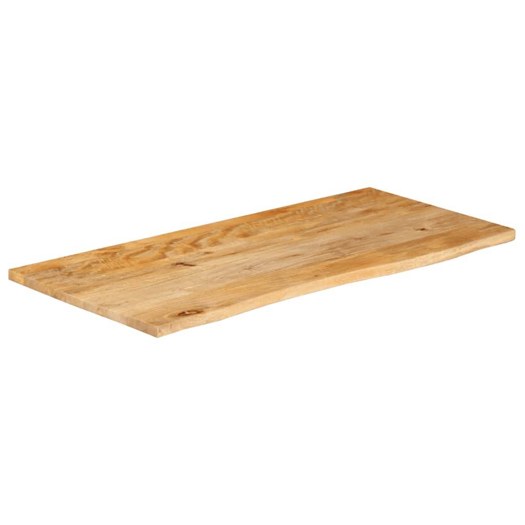 vidaXL Tischplatte mit Baumkante 110x60x3,8 cm Massivholz Mango