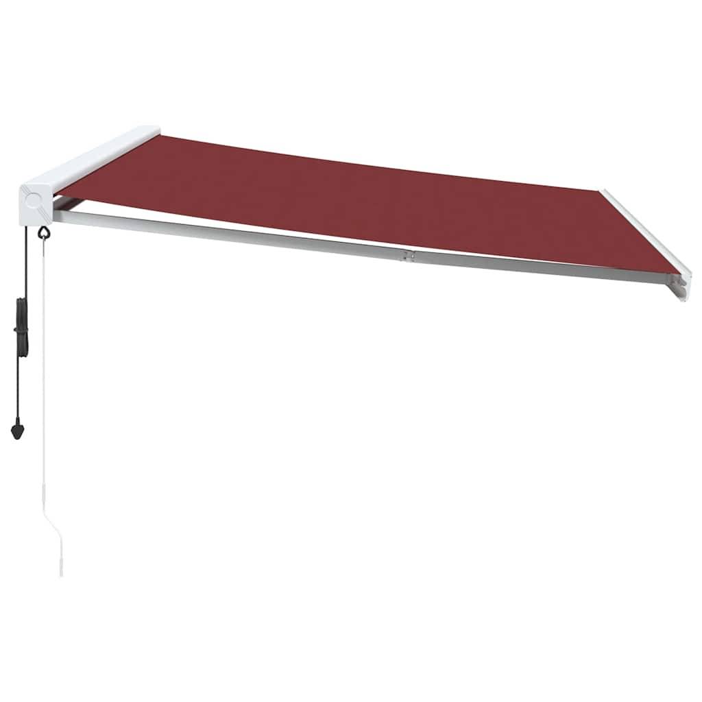 vidaXL Markise Automatisch Burgunderrot 450x300 cm