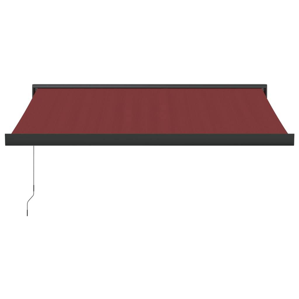 vidaXL Markise Manuell Weinrot 350x250 cm