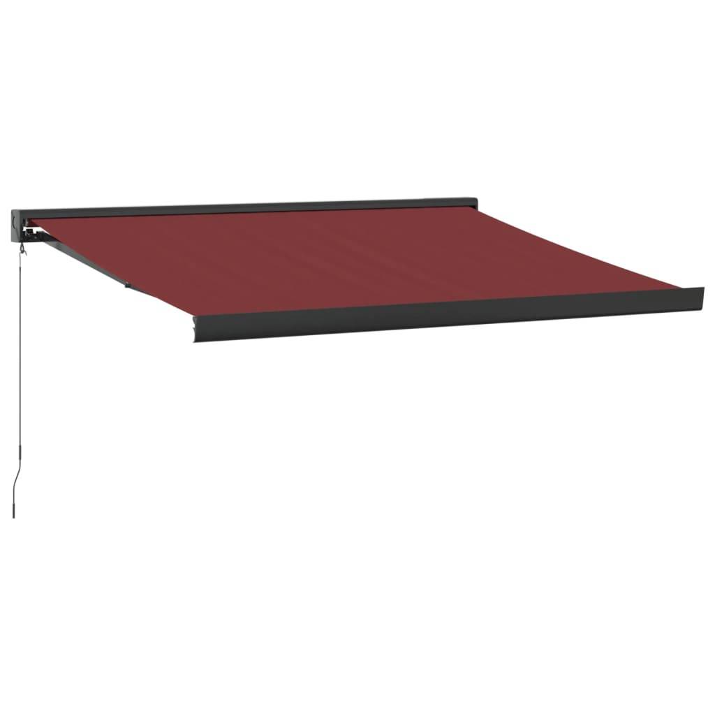 vidaXL Markise Manuell Weinrot 350x250 cm