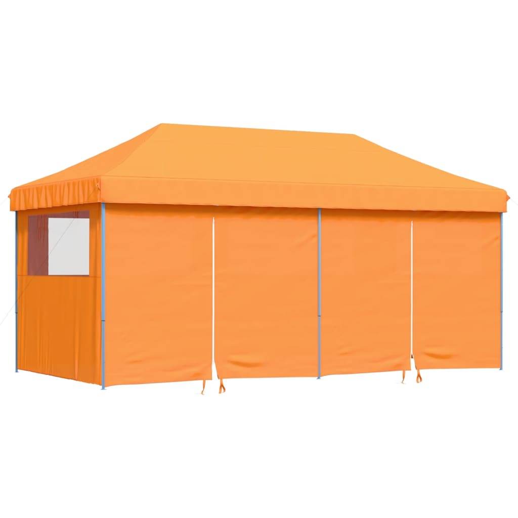 vidaXL Partyzelt Faltbar Pop-Up mit 4 Seitenteilen Orange