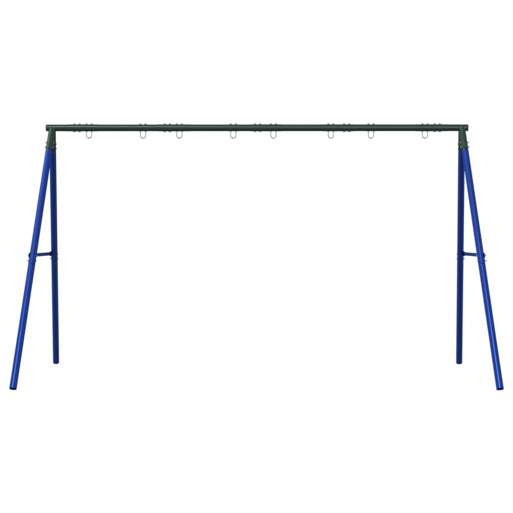 vidaXL Schaukelgestell mit 8 Haken Blau Stahl