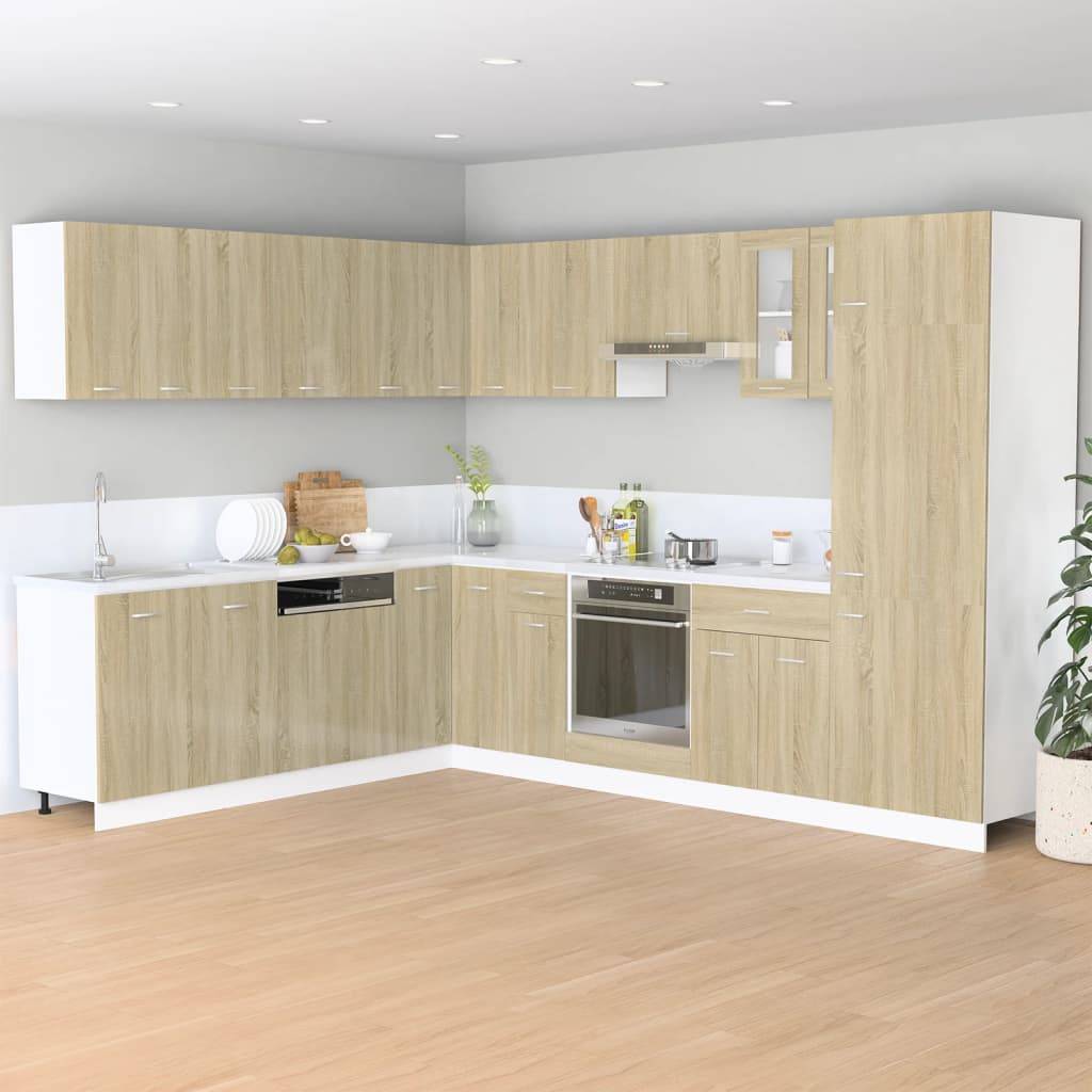 vidaXL Schubunterschrank Lyon Sonoma-Eiche 40x46x81,5 cm Holzwerkstoff
