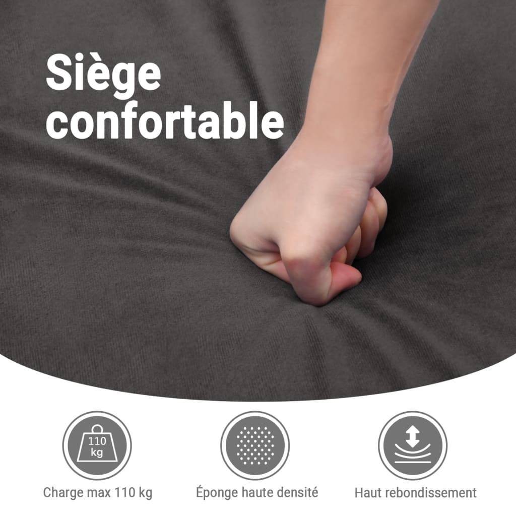 vidaXL Massagesessel Elektrisch Gelb Samt