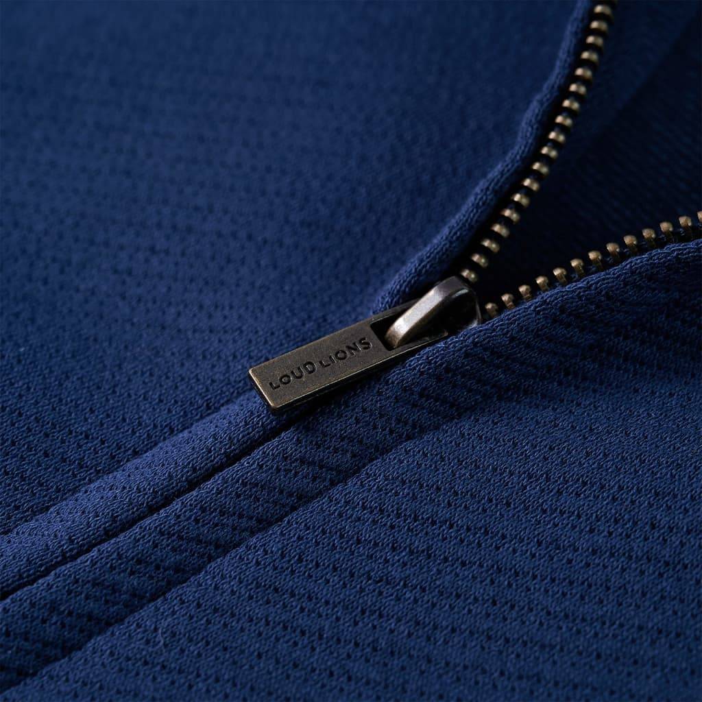 Kinder-Sweatshirt mit Reißverschluss Marineblau 92