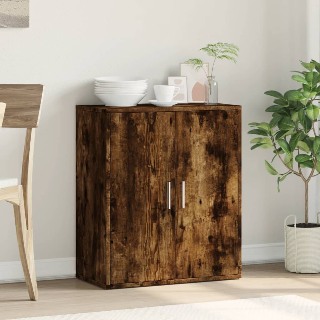 vidaXL Sideboard Räuchereiche 60x31x70 cm Holzwerkstoff