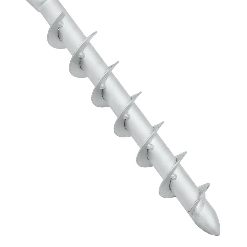 vidaXL Bodenhülse für Sonnenschirm mit Stange 16x16x52 cm Stahl