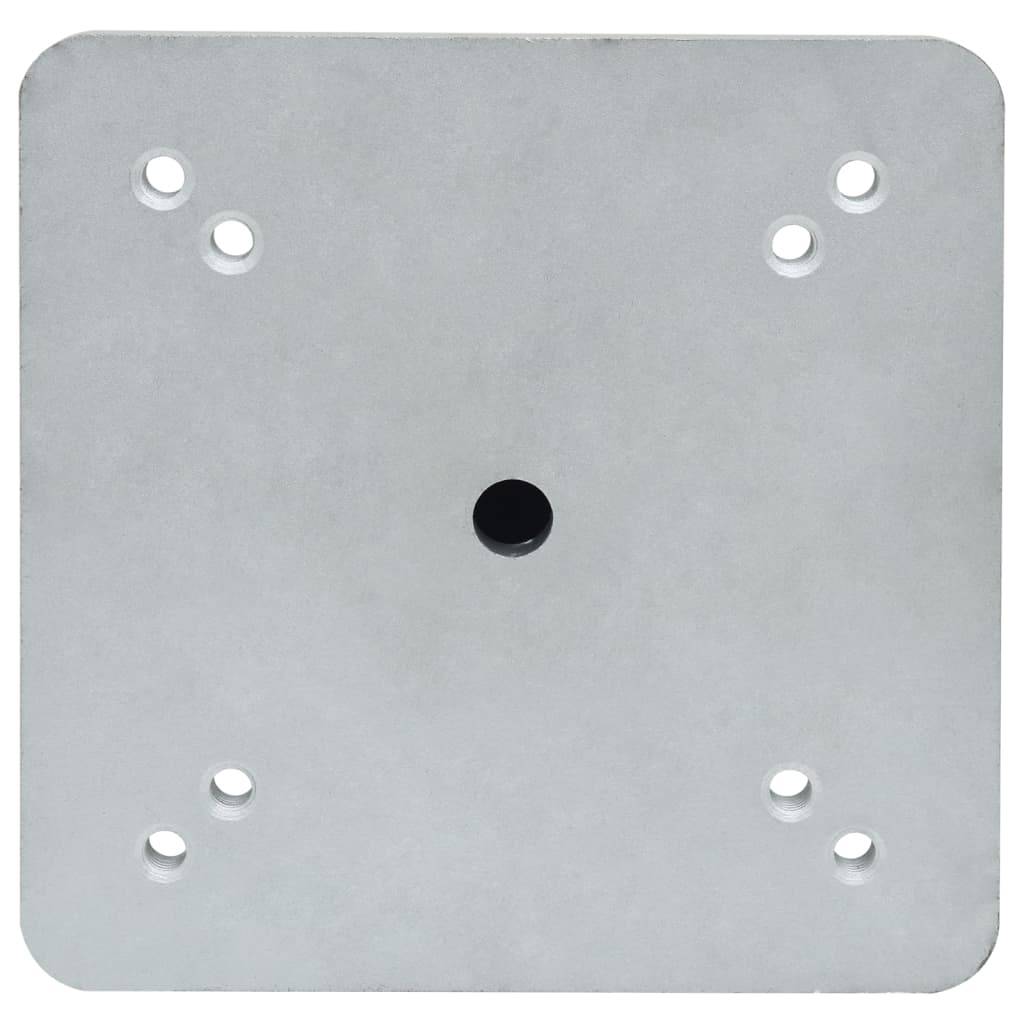 vidaXL Bodenhülse für Sonnenschirm mit Stange 16x16x52 cm Stahl