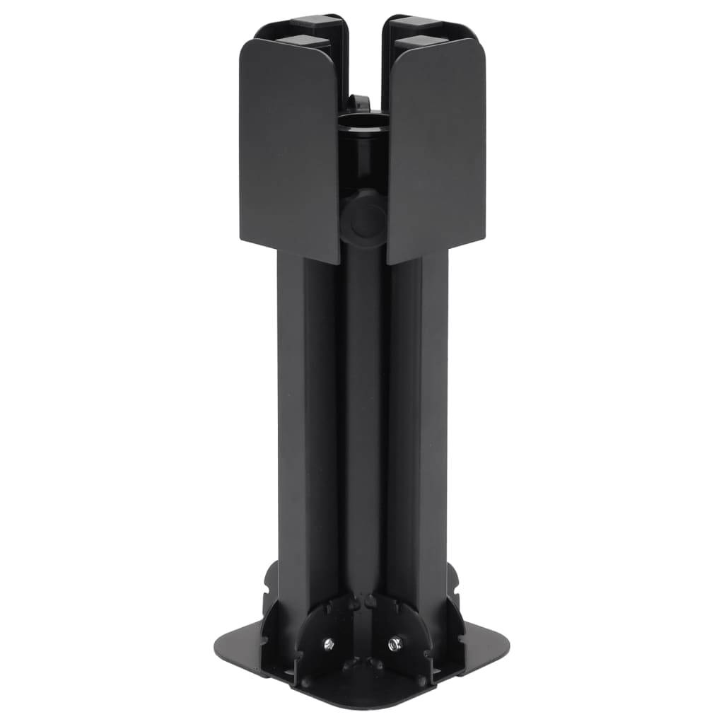 vidaXL Klappständer für Sonnenschirm Ø38/48 mm Mast Schwarz Stahl