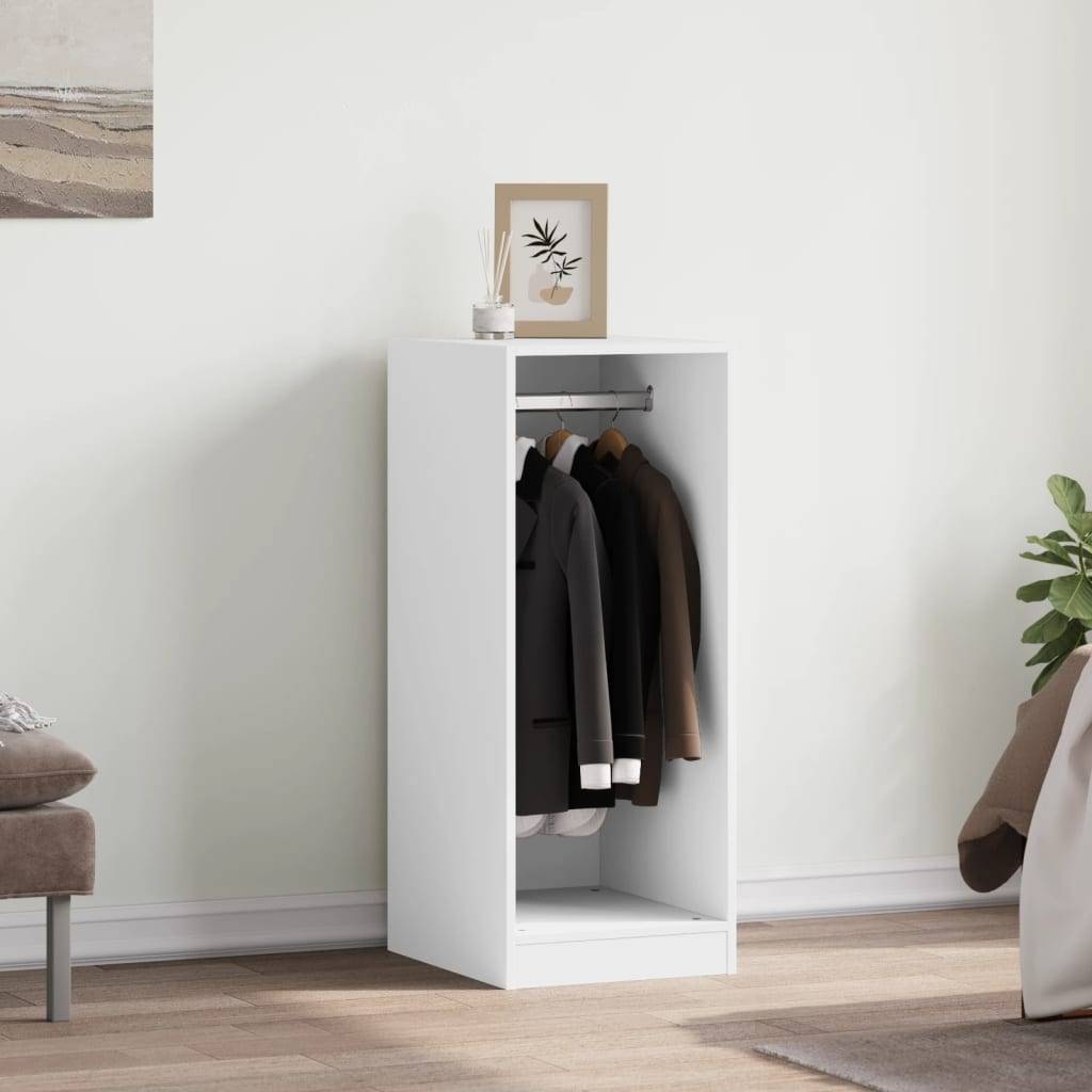 vidaXL Kleiderschrank Weiß 48x41x102 cm Holzwerkstoff