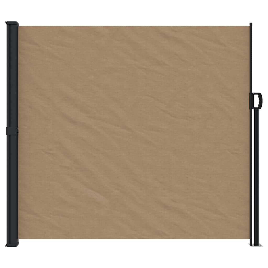 vidaXL Seitenmarkise Ausziehbar Taupe 180x600 cm