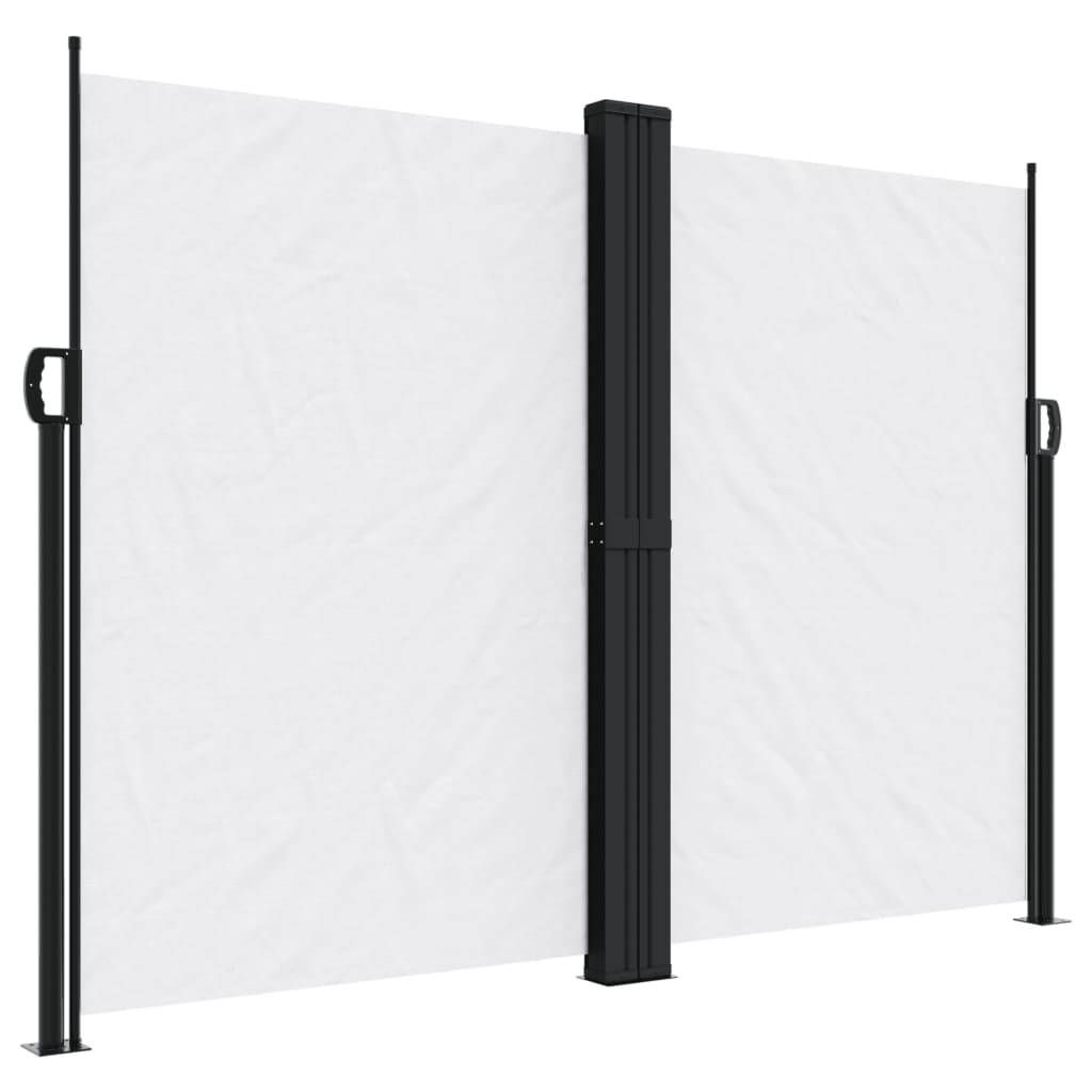 vidaXL Seitenmarkise Ausziehbar Weiß 180x1000 cm