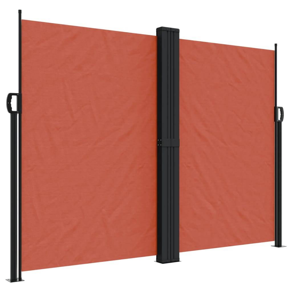 vidaXL Seitenmarkise Ausziehbar Terrakottarot 180x1200 cm