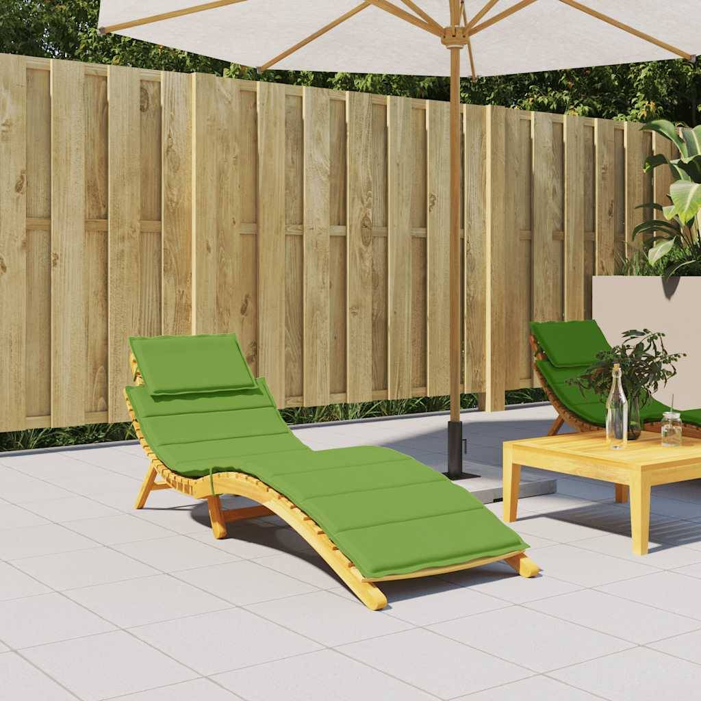 vidaXL Sonnenliegen-Auflage Melange Grün 186x58x4 cm Stoff