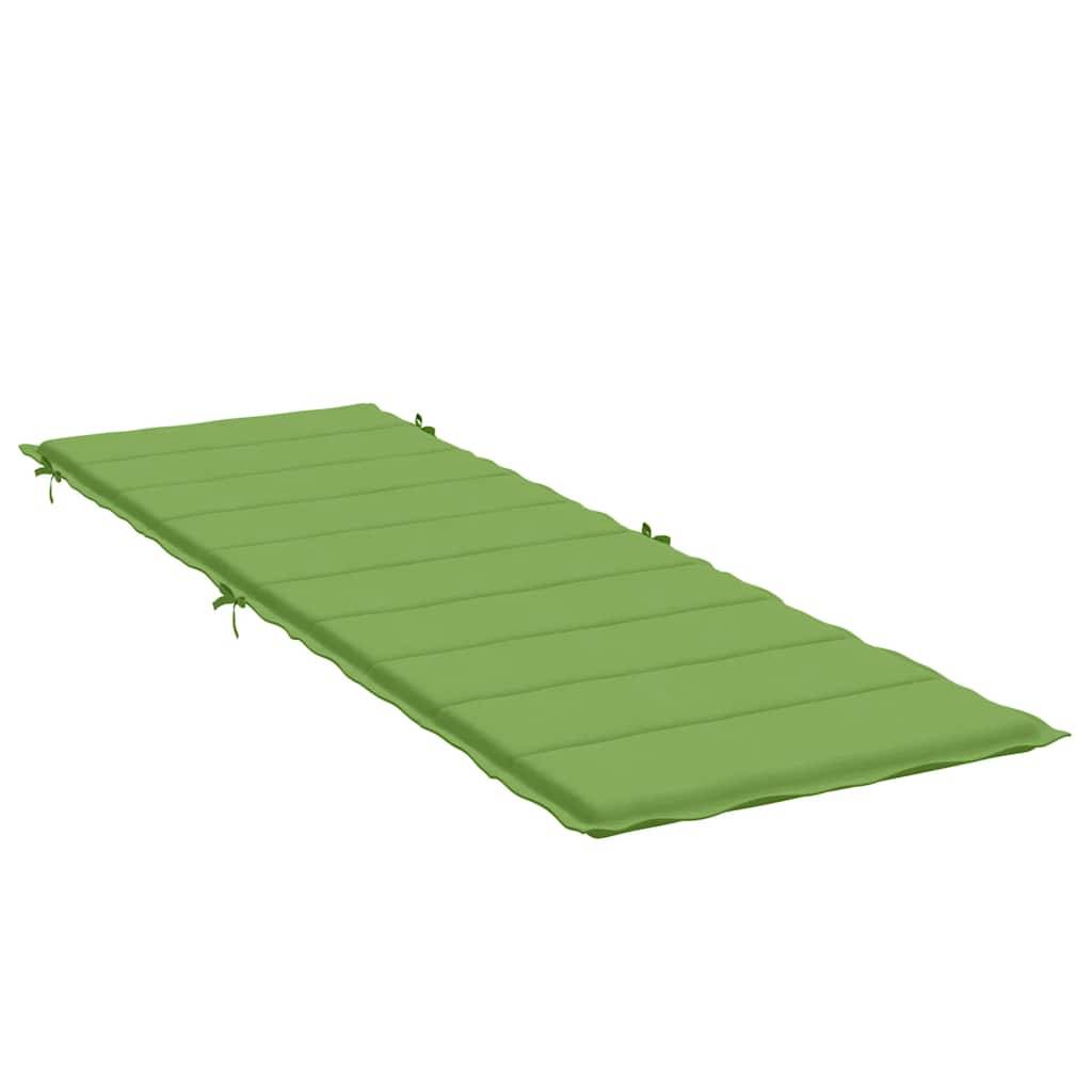 vidaXL Sonnenliegen-Auflage Melange Grün 186x58x4 cm Stoff