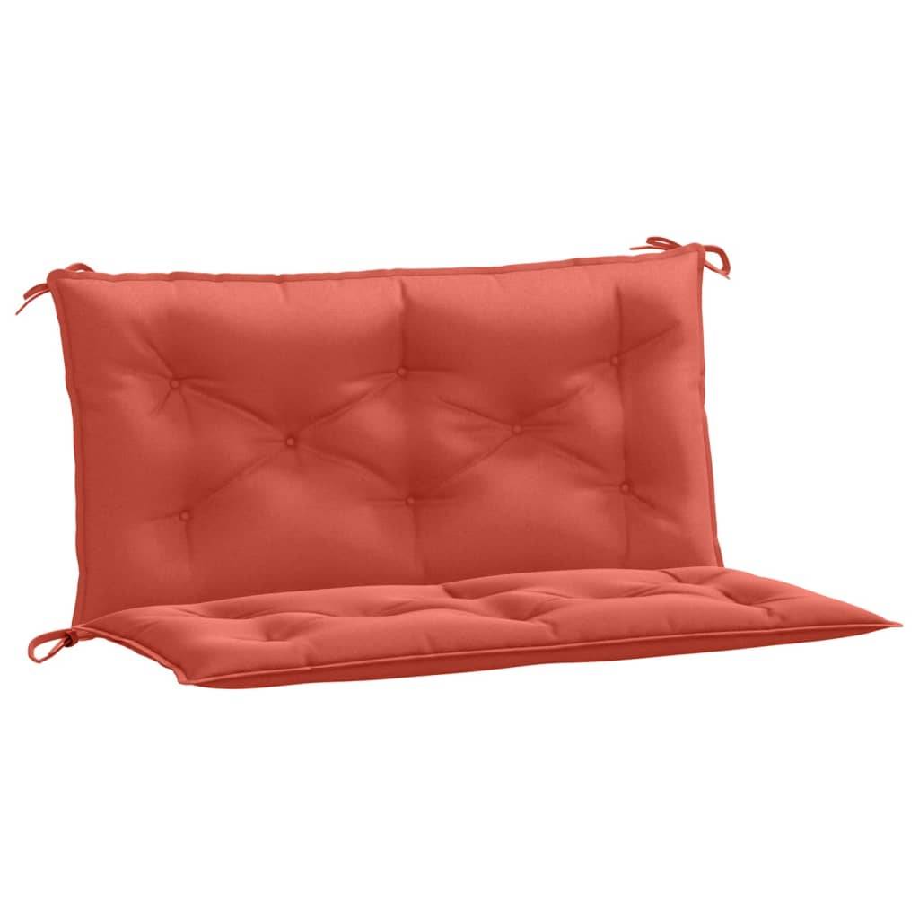 vidaXL Gartenbank-Auflagen 2 Stk. Melange Rot 100x50x7 cm Stoff