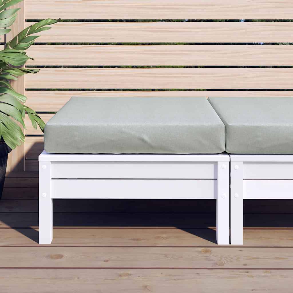 vidaXL Palettenkissen Melange Hellgrau 60x60x9,5 cm Stoff