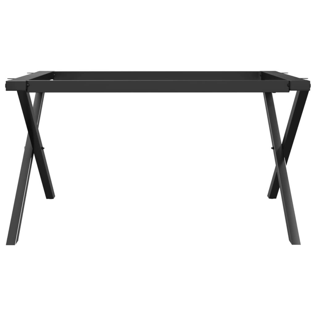 vidaXL Couchtisch-Gestell in X-Form 70x60x43 cm Stahl