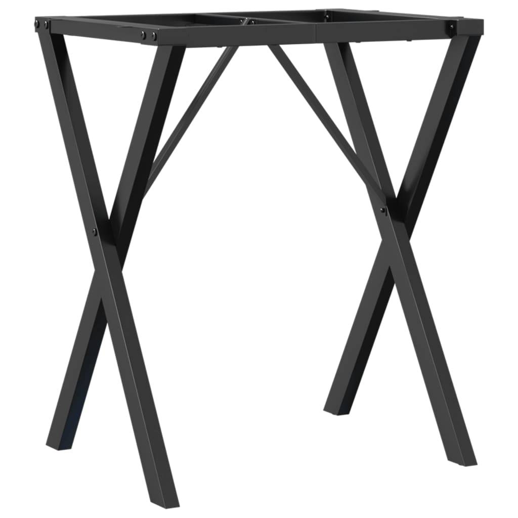 vidaXL Esstisch-Gestell in X-Form 50x40x73 cm Stahl