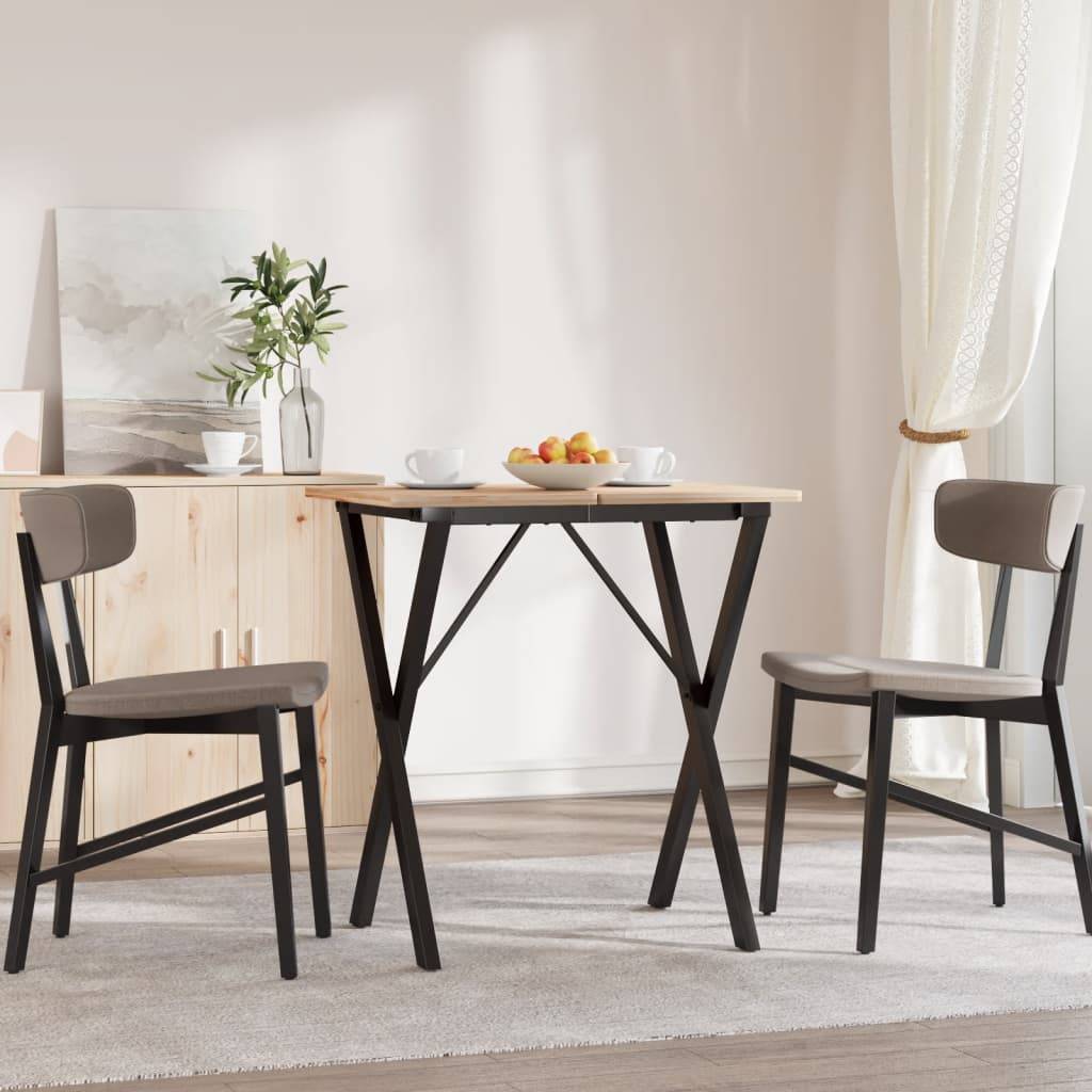 vidaXL Esstisch-Gestell in X-Form 50x40x73 cm Stahl