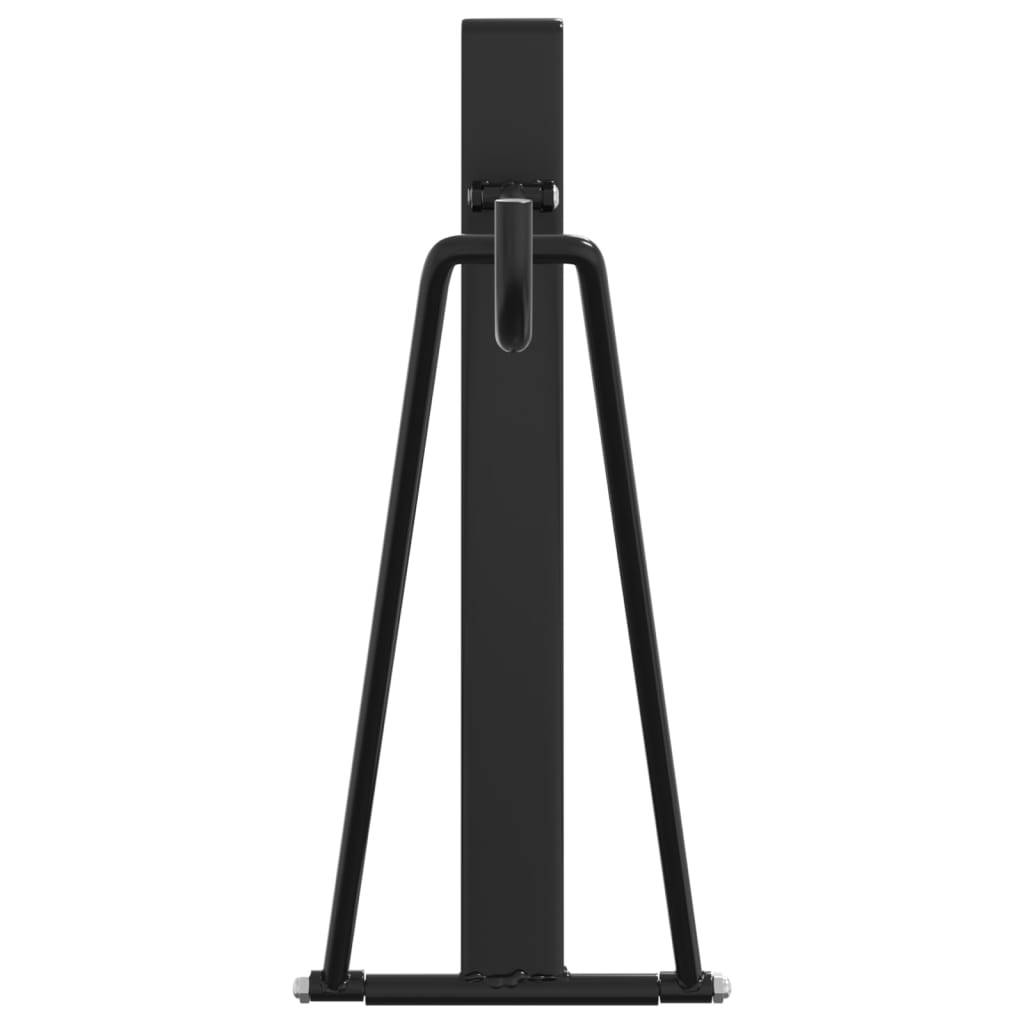 vidaXL Sattelhalter Klappbar Tragbar Schwarz Stahl