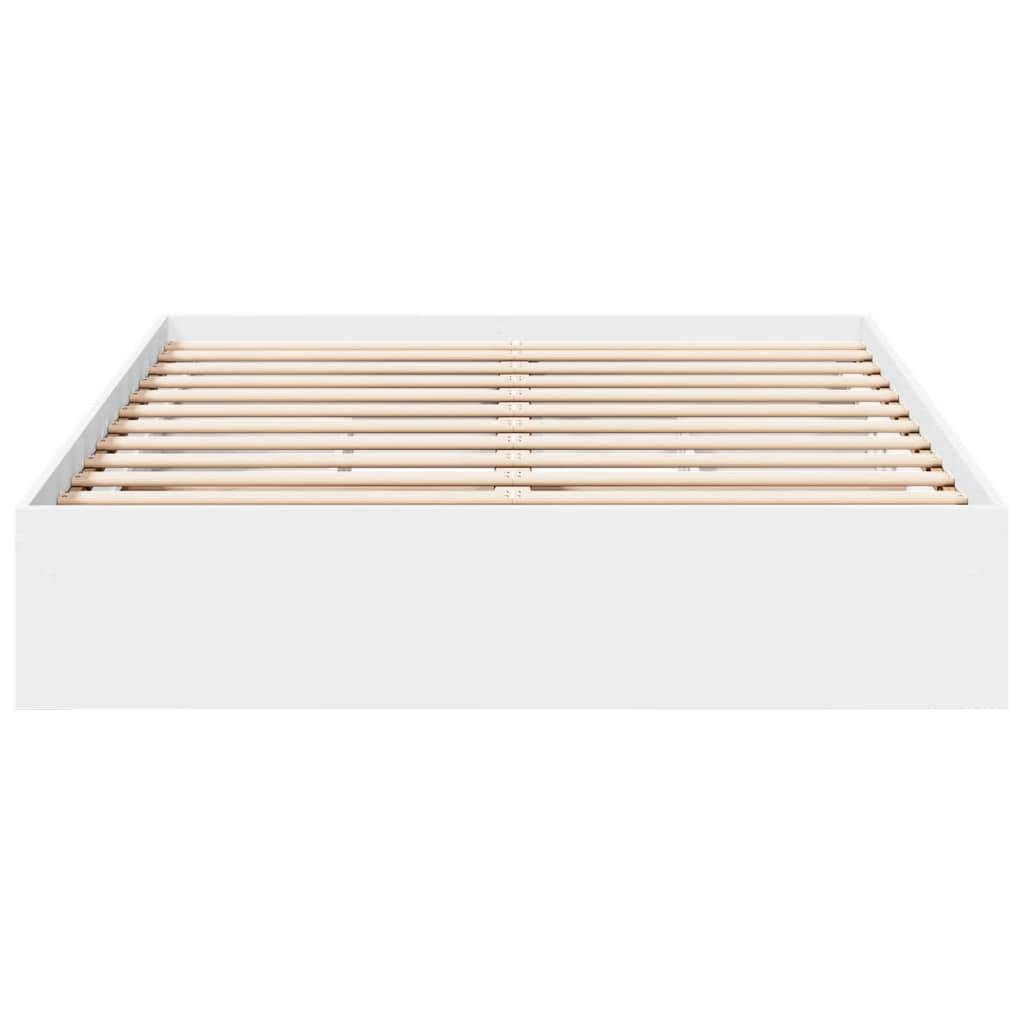 vidaXL Bettgestell mit Schubladen Weiß 120x200 cm Holzwerkstoff