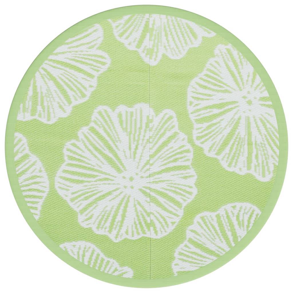 vidaXL Outdoor-Teppich ARAKIL Grün Ø120 cm PP