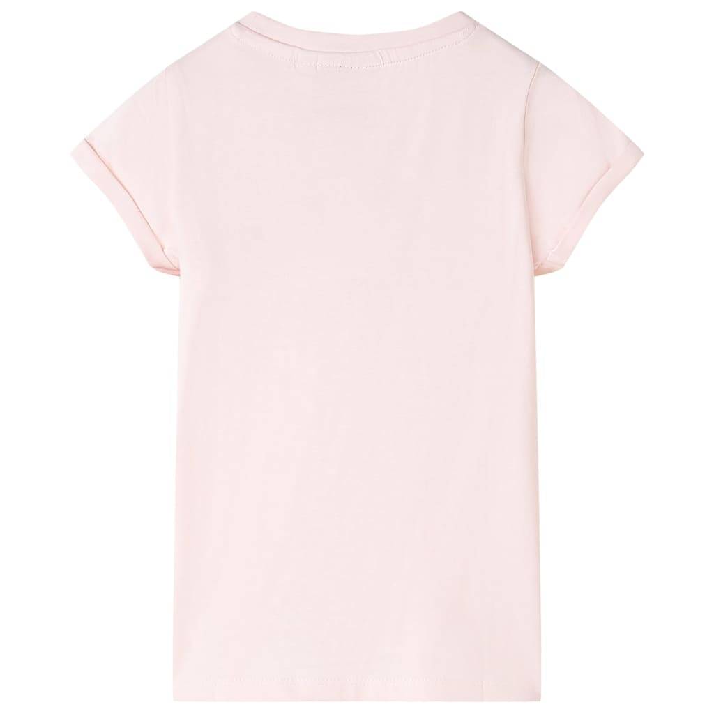 Kinder-T-Shirt Zartrosa 140