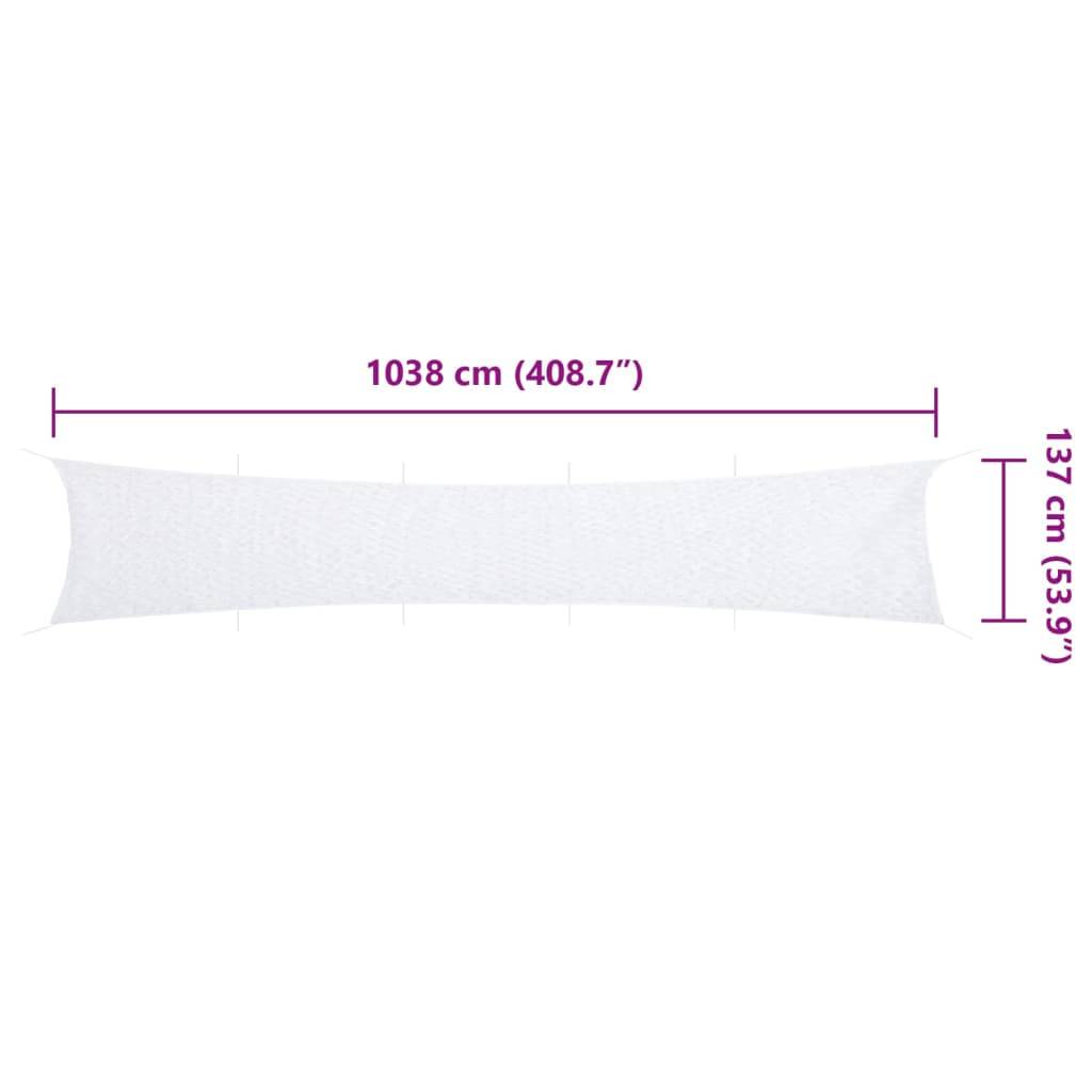 vidaXL Tarnnetz mit Aufbewahrungstasche 1038x137 cm Weiß