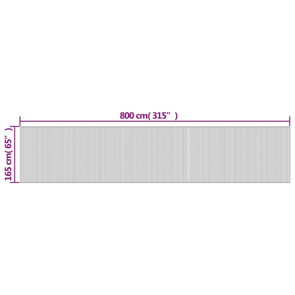 vidaXL Paravent Grau 165x800 cm Bambus