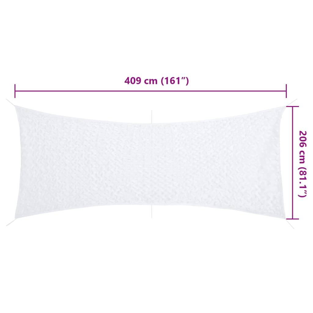 vidaXL Tarnnetz mit Aufbewahrungstasche 409x206 cm Weiß