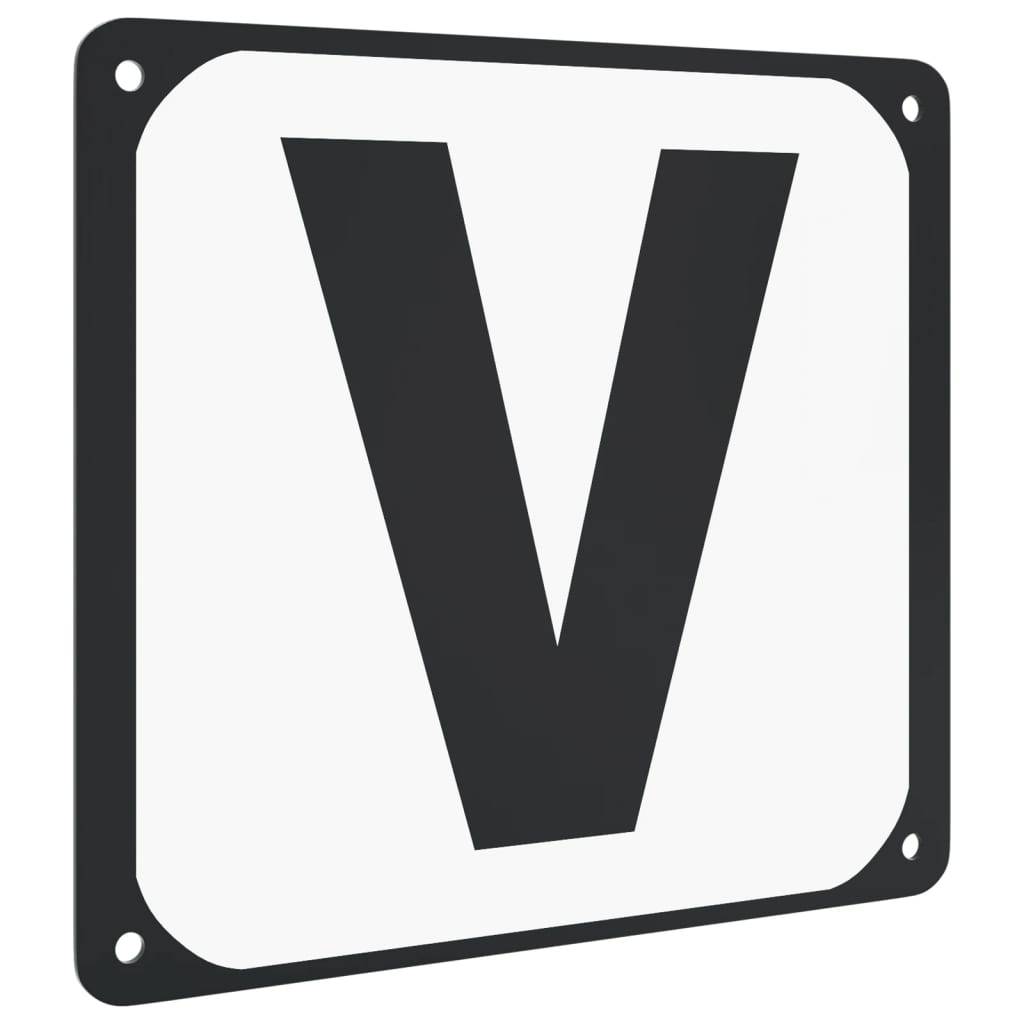vidaXL Buchstaben für Dressurviereck 12 Stk. Stahl
