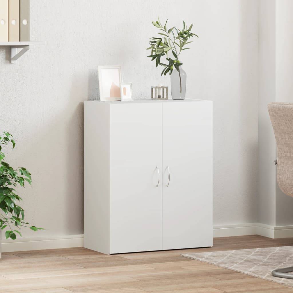 vidaXL Aktenschrank Weiß 60x32x77,5 cm Holzwerkstoff