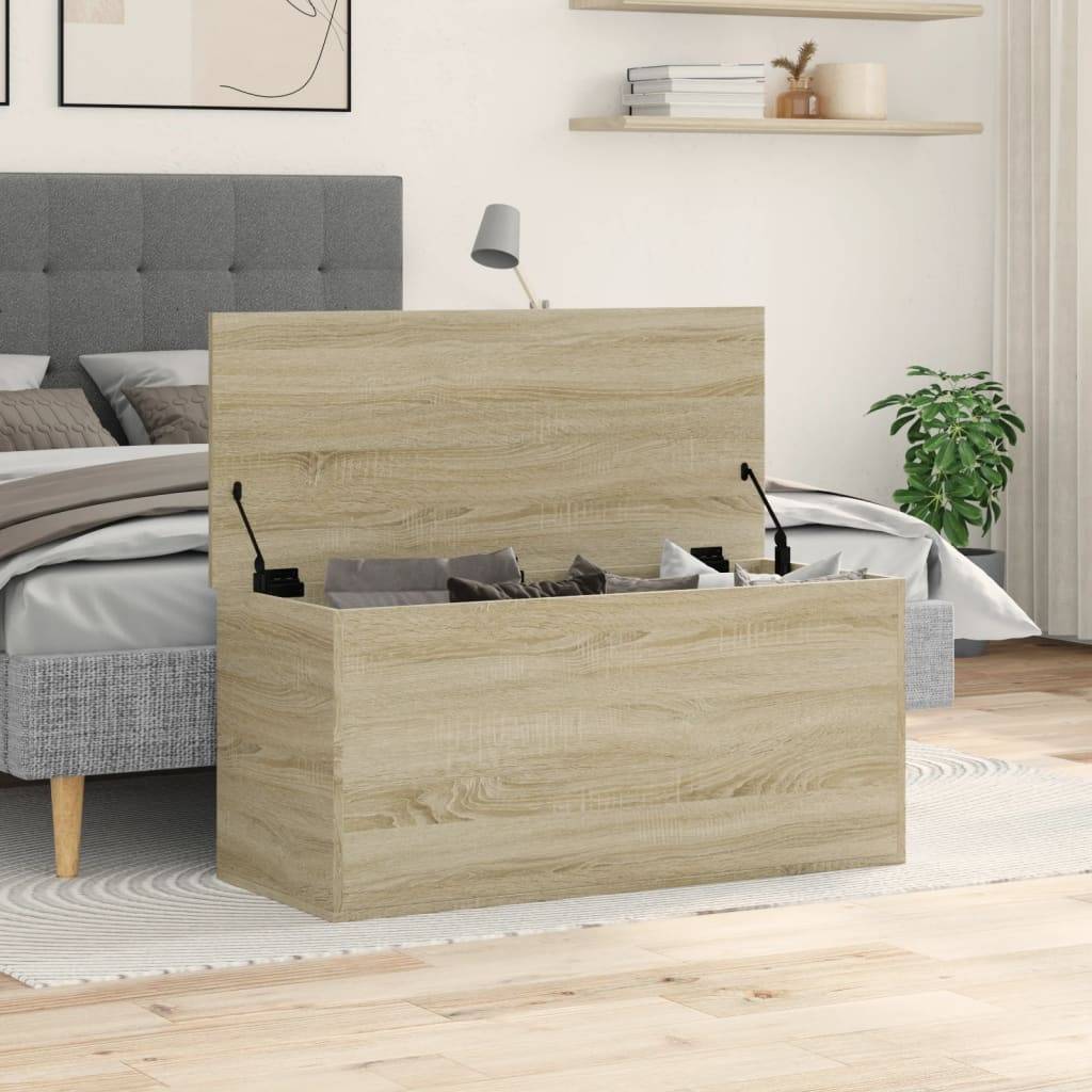 vidaXL Truhe Sonoma-Eiche 100x42x46 cm Holzwerkstoff