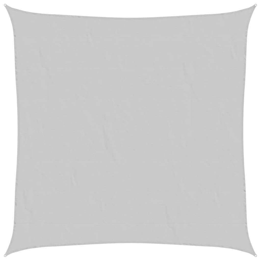vidaXL Sonnensegel Hellgrau 6x6 m 100% Polyester Oxford