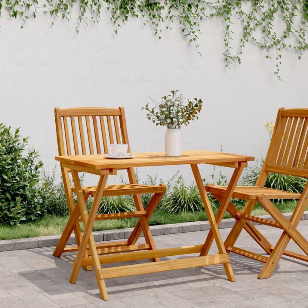 vidaXL Gartentisch Klappbar 90x52,5x65 cm Massivholz Akazie