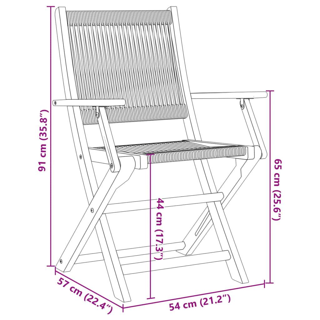 vidaXL 5-tlg. Garten-Essgruppe Polypropylen und Massivholz Grau