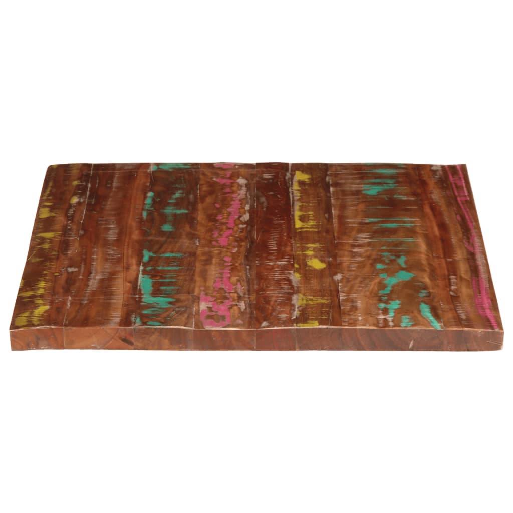 vidaXL Tischplatte 90x80x2,5 cm Rechteckig Altholz Massiv
