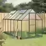 vidaXL Gewächshaus mit Fundamentrahmen Anthrazit 334x169x202 cm Alu vidaXL Gewächshaus mit Fundamentrahmen Anthrazit 334x169x202 cm Alu