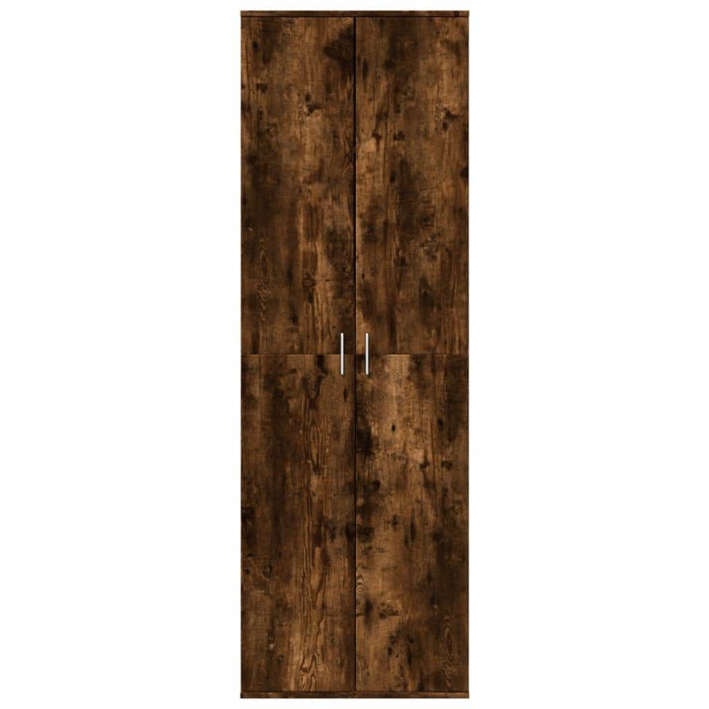 vidaXL Highboard Räuchereiche 60x35x180 cm Holzwerkstoff