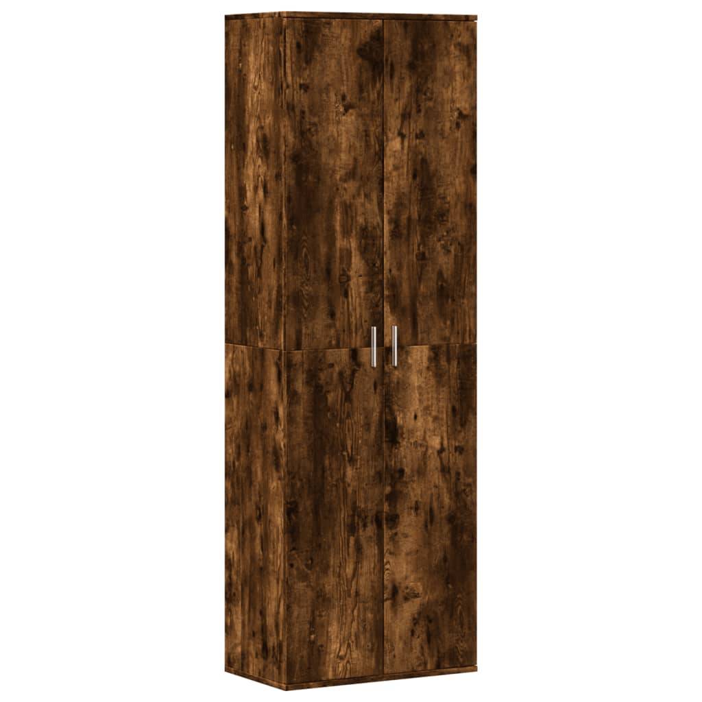 vidaXL Highboard Räuchereiche 60x35x180 cm Holzwerkstoff
