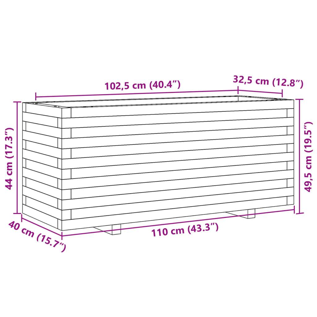 vidaXL Pflanzkübel 110x40x49,5 cm Kiefernholz Imprägniert