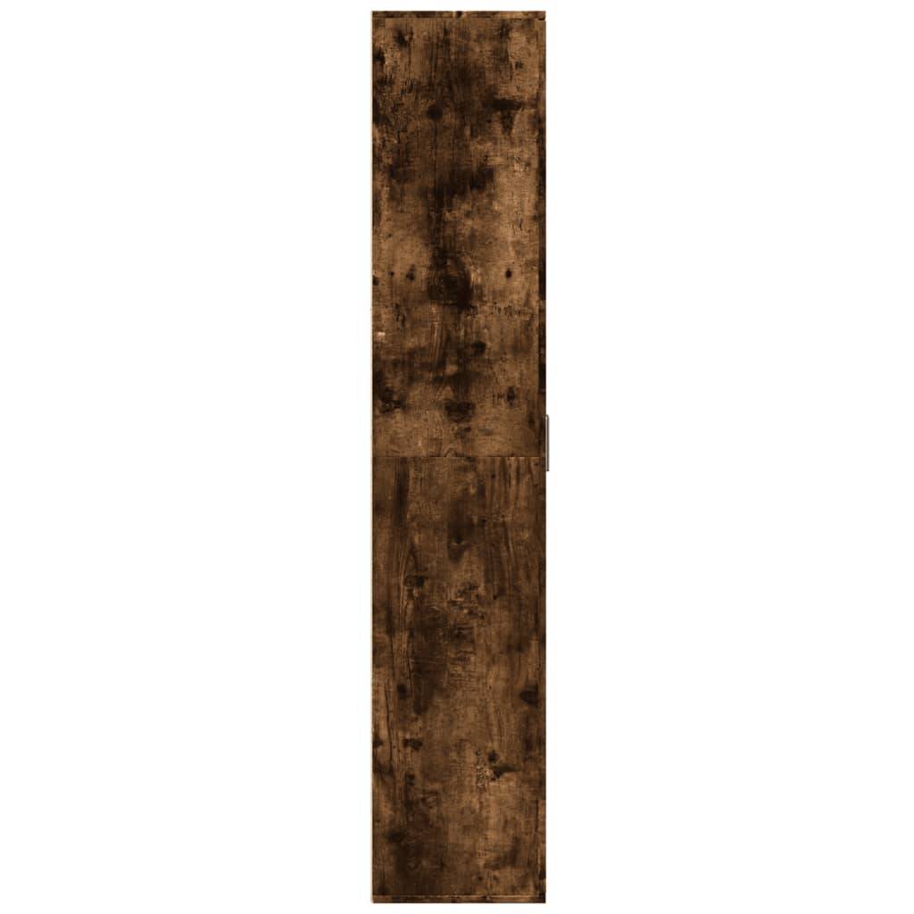 vidaXL Highboard Räuchereiche 80x35x180 cm Holzwerkstoff