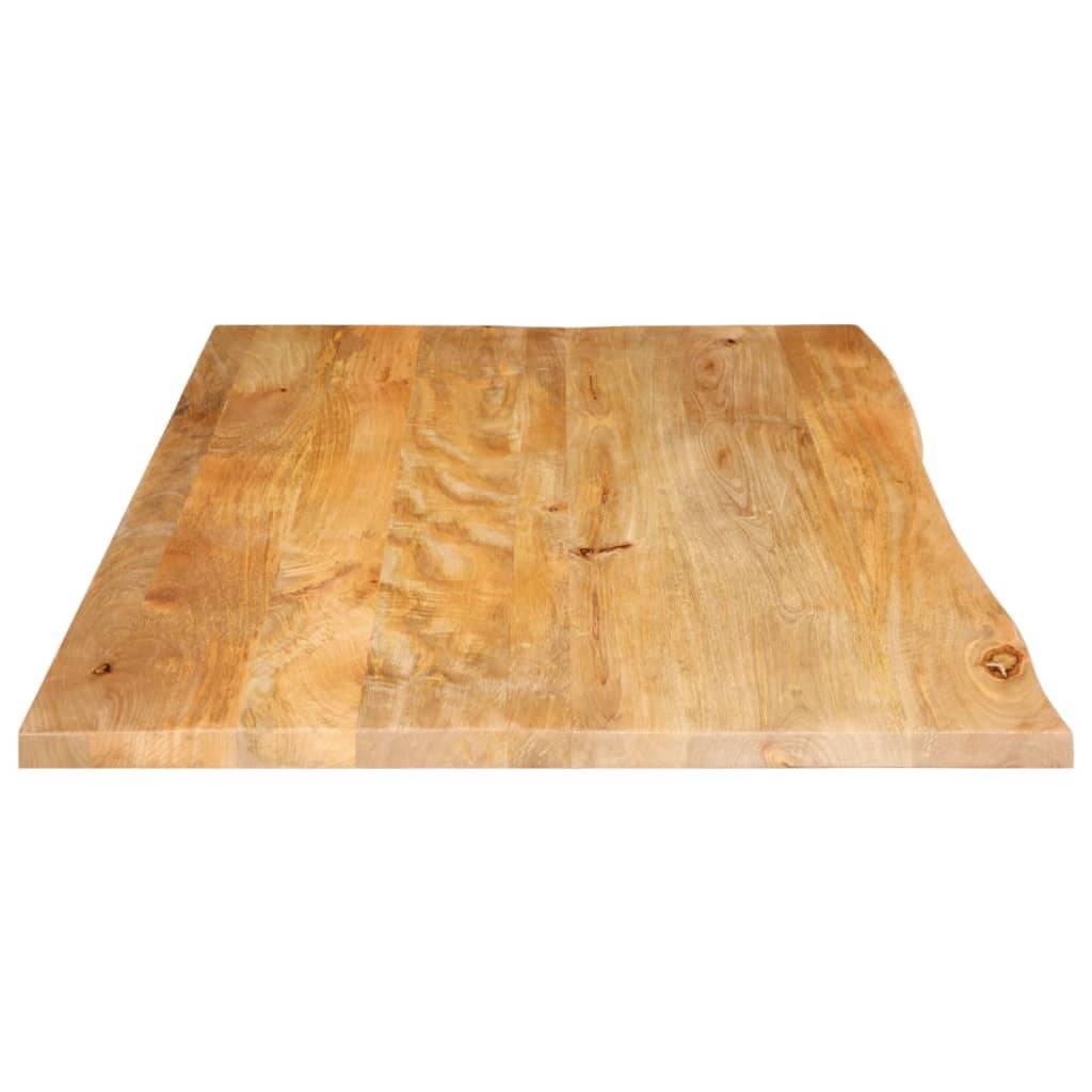 vidaXL Tischplatte mit Baumkante 110x60x3,8 cm Massivholz Mango
