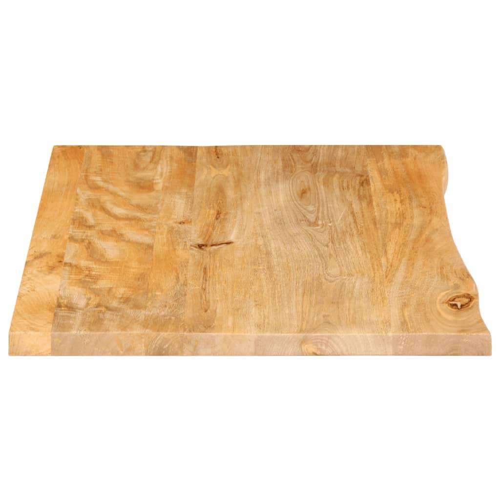 vidaXL Tischplatte mit Baumkante 80x60x3,8 cm Massivholz Mango