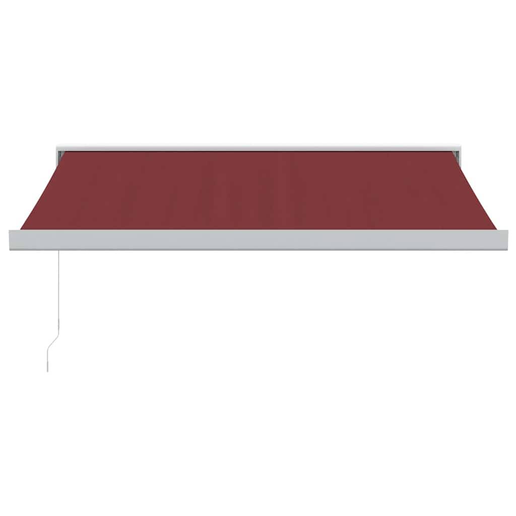 vidaXL Markise Manuell Weinrot 300x250 cm