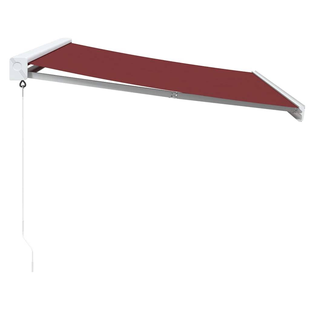 vidaXL Markise Manuell Weinrot 350x250 cm